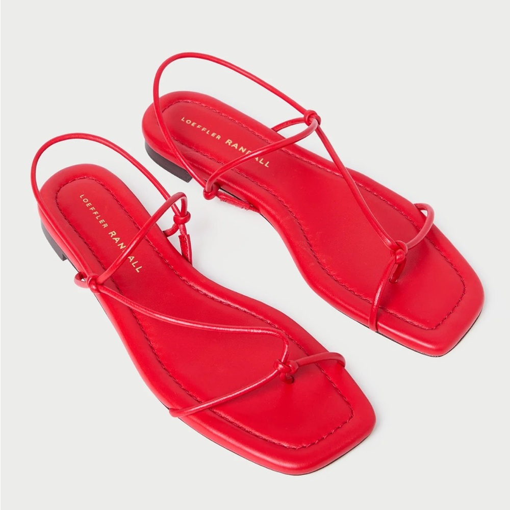 Loeffler Randall Red Strappy Sandals